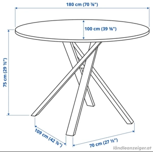 Esstisch Mamoroptik Bild 2