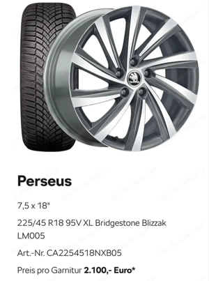 Skoda - Perseus 18 Zoll Felgen