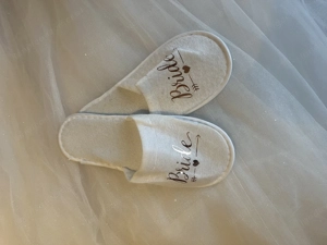 Morgenmantel  Bride  mit Schlappen Bild 2