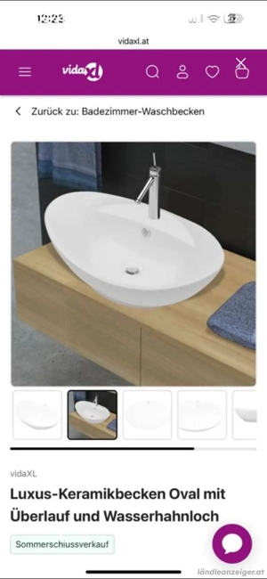 Keramikwaschbecken Bild 4