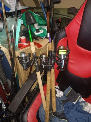 Angeln sachen Angelruten, Angelrolle und Zubehör