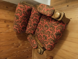 Eichencouch Polstermöbel Polstercouch inkl. 2 Stühle Bild 3