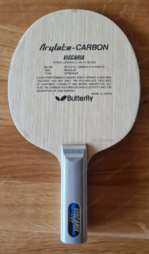 Arylate Carbon Viscaria ST U Serie Butterfly Holz Tischtennis Bild 4