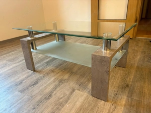 Moderner Couchtisch mit Glasplatte   wegen Umzug zu verkaufen Bild 3