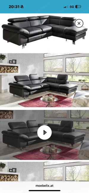 Ledercouch im guten Zustand wegen Umzug zu verkaufen Bild 3