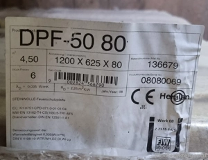 Feuerschutz Dämmplatte Brandschutzplatte DPF50 Bild 3