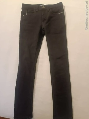 Skinny Jeans von Name it für Jungen Größe 140 schwarz