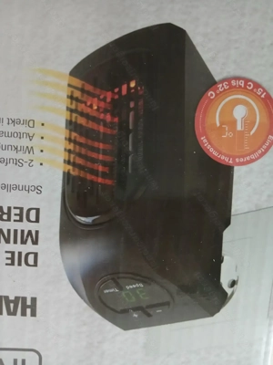 Heizlüfter Mini - starke Leistung (370 Watt) mit Thermostat  NEU-ungebraucht  nur 29,-  (neu 69,-)