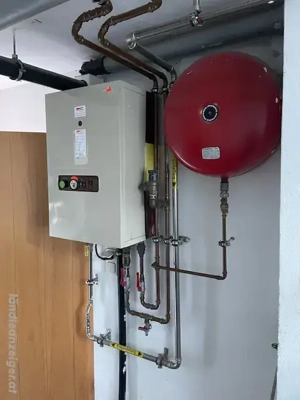 Gasheizung mit Steuereinheit