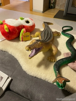 Plüsch Pinguin NEU, Krokodil und Schlange (gross)