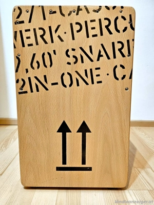 Schlagwerk Cajon 2inOne CP403 snare NATURE - Größe: L mit original Tasche Bild 4