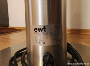EWT Infrarotheizstahler Clima 801 LS, 1500W, 360 , LED-Beleuchtung, IP55, Silber Bild 2