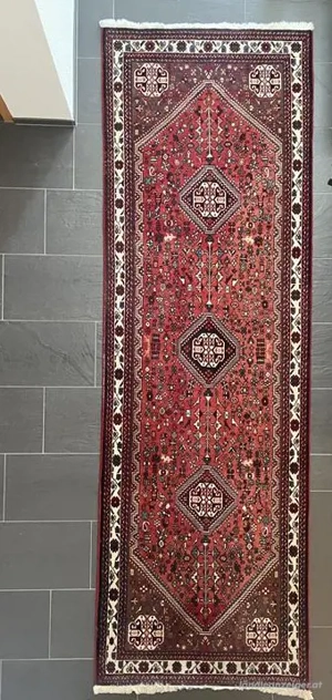 Handgeknüpfter persischer Ghashghai - 295   95 cm - Wolle auf Wolle 