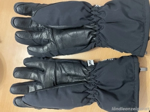 Warme Winterhandschuhe - Polyester & Leder, schwarz Bild 2