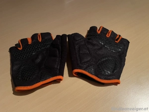 KTM Fahrrad-Handschuhe kurz - Größe L - Schwarz  Orange - sehr guter Zustand