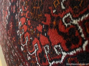 Handgeknüpfter persischer Turkmenen-Läufer - 290 x 90cm - Wolle auf Wolle - rot Bild 2