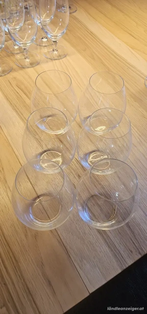 8x Riedel Rotweingläser Niedrig