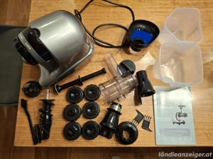 Entsafter   Nudelmaschine, Byzoo horizontal slowjuicer rhino series Bild 2