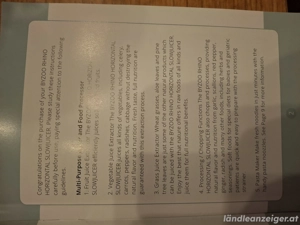 Entsafter   Nudelmaschine, Byzoo horizontal slowjuicer rhino series Bild 4