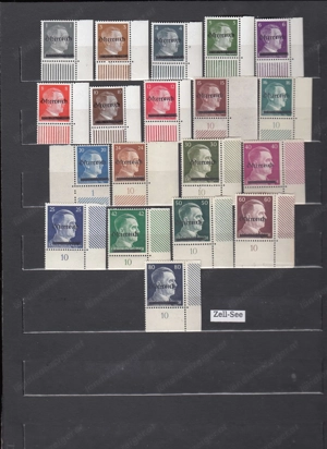 10 Briefmarken Sätze Österreich Privatausgaben mit Aufdruck Postfrisch ab 25  . Bild 8