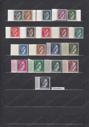 10 Briefmarken Sätze Österreich Privatausgaben mit Aufdruck Postfrisch ab 25.-