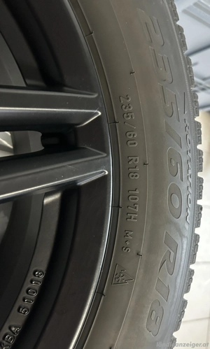 4 Winter-Kompletträder 235 60 R18   schwarze Alufelgen   Mercedes GLC Bild 3