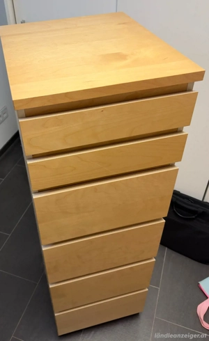 MALM Kommode mit 6 Schubladen - GRATIS