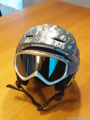 Skihelm mit Skibrille XS S