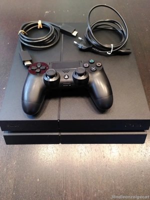 Playstation, PS4 gebraucht, mit Controller u. HDMI-Kabel Bild 2