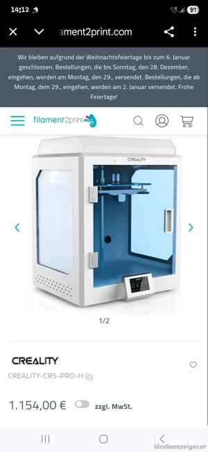 3D Drucker Creality CR-5 Pro H Bild 2