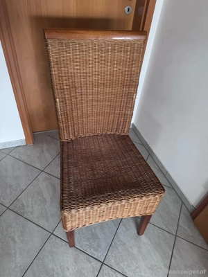 Stühle, Esszimmerstühle, Korbstuhl, geflochtener Stuhl Bild 3
