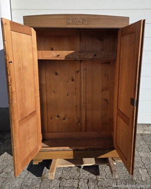 Holzschrank Kasten Holz alt Antik zerlegbar Kommode Natur Bild 2