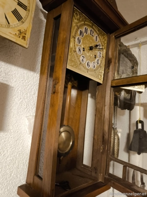 PREISREDUZIERT um -80% .... Sehr alte Pendel-Uhr "mit schönem Ziffernblatt"  Bild 3
