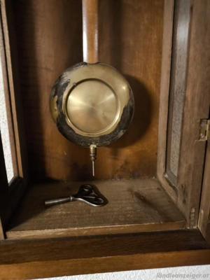 PREISREDUZIERT um -80% .... Sehr alte Pendel-Uhr "mit schönem Ziffernblatt"  Bild 5