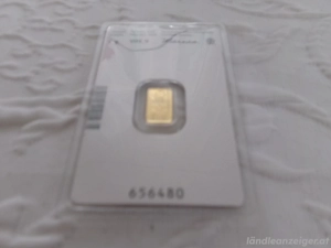 1 Gramm Gold in der originalen Verpackung Bild 5