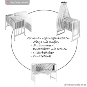 5-in-1 Beistellbett & Stubenwagen   Top Zustand & Vielseitig Bild 5
