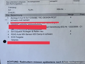 Winter Komplettradsatz 16 Zoll Alufelge RC Design Bild 4