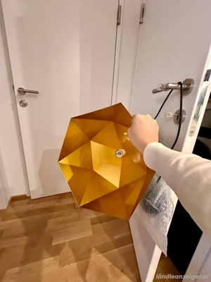 Hängeleuchte Yong Schwarz Goldfarben max. 22 W Bild 3