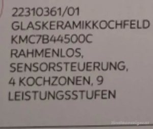 Backofen  mit Glaskeramikkochfeld Silber  schwarz neu Bild 4