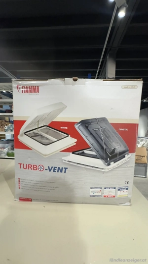 Fiamma Turbo Vent Premium Dachhaube mit Ventilator 40 x 40 cm crystal Bild 4