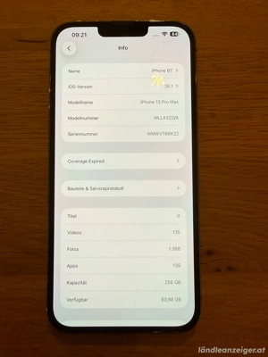 iPhone 13 Pro Max 256GB Bild 3