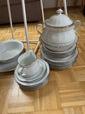 Silberrand Geschirr, Suppentopf