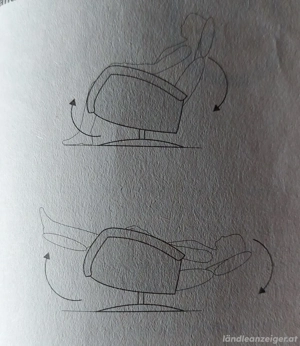 Fernseh- Relaxsessel in Echt-Leder, elektrisch verstellbar, mit Herz-Waage-Funktion und Aufstehhilfe Bild 4