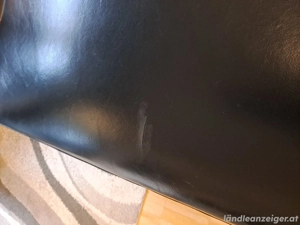 Couch Leder Schwarz Bild 5