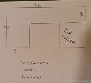 Couch Leder Schwarz Bild 4