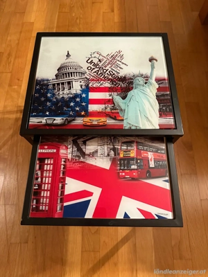 Beistelltische mit Glasplatten Bild 3