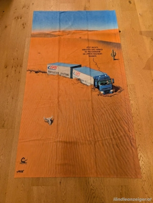 Handtuch 180   100 cm   LKW   GPS Motiv 