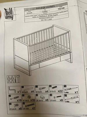 Gebrauchtes Gitterbett zu verschenken