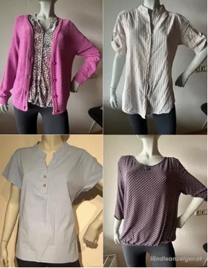 Neuwertige Blusen & Shirts aus Leinen, Viskose, Baumwolle   Gr. M (38 40) Bild 2