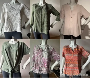 Neuwertige Blusen & Shirts aus Leinen, Viskose, Baumwolle   Gr. M (38 40)
